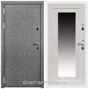 Красивые входные двери, Дверь входная Армада Престиж Белая шагрень МДФ 16 мм Штукатурка графит ФЛС - 502 / ФЛЗ-120 Дуб беленый