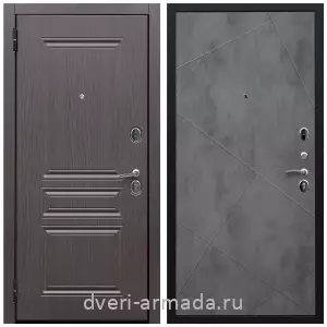 Двери МДФ для квартиры, Дверь входная Армада Экстра ФЛ-243 Эковенге / ФЛ-291 Бетон темный