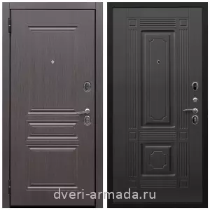 Входные двери МДФ с двух сторон, Дверь входная Армада Экстра ФЛ-243 Эковенге / ФЛ-2 Венге со звукоизоляцией