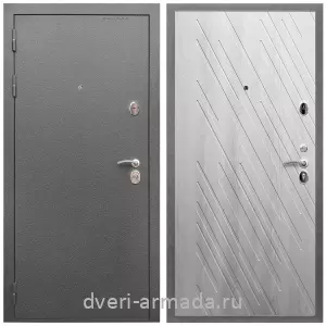 Офисные, Дверь входная Армада Оптима Антик серебро / МДФ 16 мм ФЛ-86 Ясень Ривьера Айс
