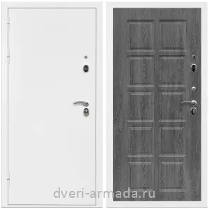 Входные двери с тремя петлями, Дверь входная Армада Оптима Белая шагрень / МДФ 10 мм ФЛ-38 Дуб Филадельфия графит