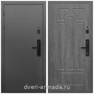 Двери оптом, Металлическая умная входная смарт-дверь Армада Гарант Kaadas S500/ МДФ 6 мм ФЛ-58 Дуб Филадельфия графит