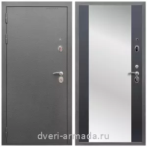 Входные двери со вставками, Дверь входная Армада Оптима Антик серебро / МДФ 16 мм СБ-16 Венге