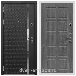 Входные двери с двумя петлями, Дверь входная Армада Престиж Белая шагрень МДФ 16 мм ФЛН - 501 / МДФ 10 мм ФЛ-38 Дуб Филадельфия графит