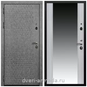 Входные двери МДФ с двух сторон, Дверь входная Армада Престиж Черная шагрень МДФ 16 мм Штукатурка графит ФЛС - 502 / СБ-16 Сандал белый