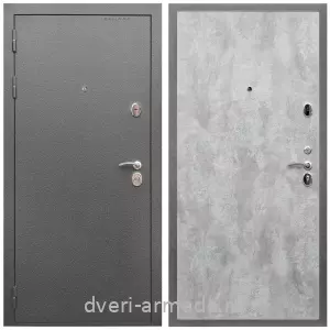 Входные двери толщиной 1.5 мм, Дверь входная Армада Оптима Антик серебро / ПЭ Цемент светлый