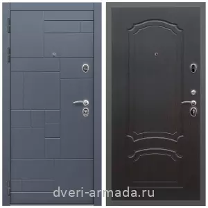 Двери МДФ для квартиры, Дверь входная Армада Аккорд МДФ 10 мм / МДФ 6 мм ФЛ-140 Венге