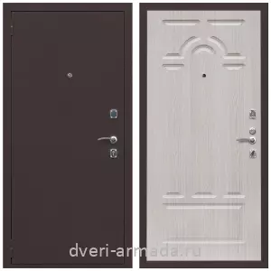 Антивандальные, Антивандальная металлическая  дверь входная Армада Комфорт Антик медь / ФЛ-58 Дуб белёный