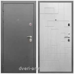 Современные входные двери, Дверь входная Армада Оптима Антик серебро / МДФ 16 мм ФЛ-57 Белый жемчуг