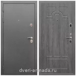 Входные двери толщиной 1.5 мм, Дверь входная Армада Оптима Антик серебро / ФЛ-58 Дуб Филадельфия графит