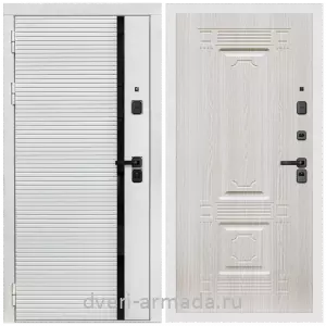 Взломостойкие входные двери 1.2, Дверь входная Армада Каскад WHITE МДФ 10 мм / МДФ 16 мм ФЛ-2 Дуб белёный