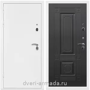 Входные двери с двумя петлями, Дверь входная Армада Оптима Белая шагрень / МДФ 6 мм ФЛ-2 Венге