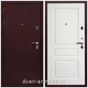 Антивандальные, Антивандальная металлическая  дверь входная Армада Престиж 2 Антик медь / МДФ 16 мм ФЛ-243 Белый матовый