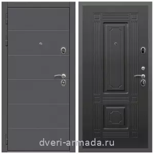Двери МДФ для квартиры, Дверь входная Армада Роуд МДФ 10 мм / ФЛ-2 Венге