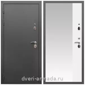 Входные двери со вставками, Дверь входная Армада Гарант / МДФ 16 мм ФЛЗ Панорама-1 Белый матовый
