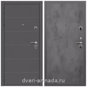 МДФ, Дверь входная Армада Роуд МДФ 10 мм / МДФ 10 мм ФЛ-291 Бетон темный