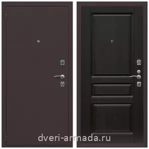 Утепленные входные двери, Дверь входная Армада Комфорт Антик медь / ФЛ-243 Венге
