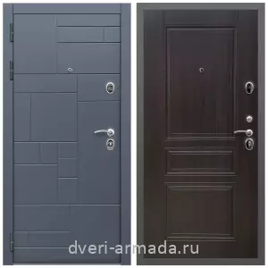 Двери МДФ для квартиры, Дверь входная Армада Аккорд МДФ 10 мм / МДФ 6 мм ФЛ-243 Эковенге