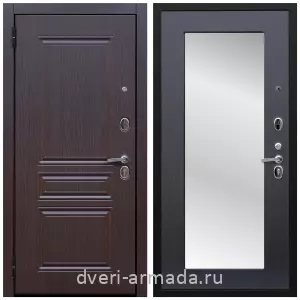 С зеркалом и шумоизоляцией, Дверь входная Армада Экстра ФЛ-243 Эковенге / ФЛЗ пастораль Венге для загородного дома