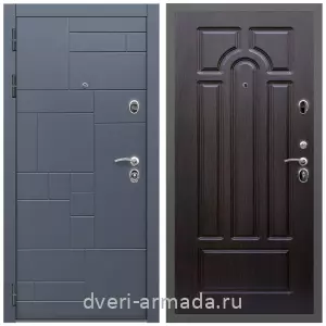Двери МДФ для квартиры, Дверь входная Армада Аккорд МДФ 10 мм / МДФ 6 мм ФЛ-58 Венге