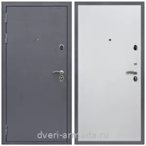 Входные двери толщиной 1.85 мм, Дверь входная Армада Престиж Strong антик серебро / Гладкая Белый матовый