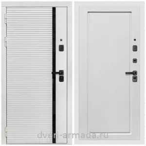 Входные двери толщиной 1.2 мм, Дверь входная Армада Каскад WHITE МДФ 10 мм / МДФ 16 мм ФЛ-119 Ясень белый
