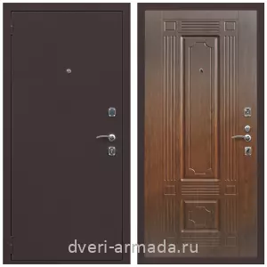Утепленные входные двери, Дверь входная Армада Комфорт Антик медь / ФЛ-2 Морёная береза