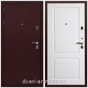 Антивандальные для квартир, Дверь входная Армада Престиж 2 Антик медь / МДФ 16 мм ФЛ-117 Белый матовый