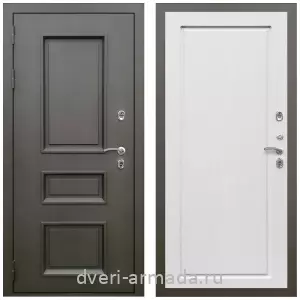 Тамбурные двери, Дверь входная уличная в дом Армада Фаренгейт / МДФ 16 мм ФЛ-119 Ясень белый для загородного дома