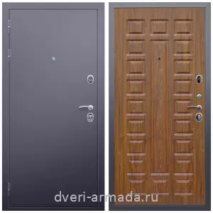 Входные двери МДФ для офиса, Дверь входная Армада Люкс Антик серебро / МДФ 16 мм ФЛ-183 Морёная береза