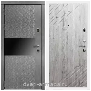 Входные двери лофт, Дверь входная Армада Престиж Белая шагрень МДФ 16 мм Штукатурка графит / ФЛ-143 Рустик натуральный