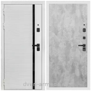 Входные двери МДФ с двух сторон, Дверь входная Армада Каскад WHITE МДФ 10 мм / МДФ 6 мм ПЭ Цемент светлый