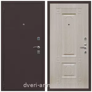 Входные двери лофт, Дверь входная Армада Комфорт Антик медь / ФЛ-2 Дуб беленый