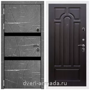 Входные двери с двумя петлями, Дверь входная Армада Престиж Белая шагрень МДФ 16 мм Торос графит / МДФ 16 мм ФЛ-58 Венге