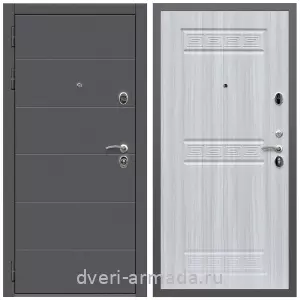 Двери МДФ для квартиры, Дверь входная Армада Роуд МДФ 10 мм / МДФ 10 мм ФЛ-242 Сандал белый