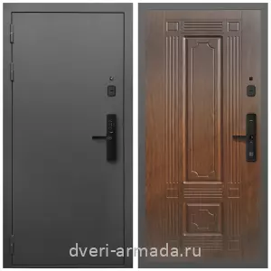 Красивые входные двери, Умная входная смарт-дверь Армада Гарант Kaadas S500/ МДФ 6 мм ФЛ-2 Мореная береза