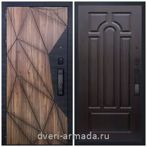 Входные металлические двери в Московской области, Умная входная смарт-дверь Армада Ламбо МДФ 10 мм Kaadas K9 / МДФ 16 мм ФЛ-58 Венге