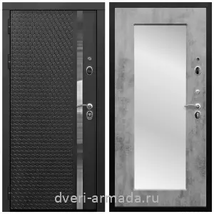 Входные двери МДФ с двух сторон, Дверь входная Армада Престиж Черная шагрень МДФ 16 мм ФЛН - 501/ МДФ 16 мм ФЛЗ пастораль Бетон темный