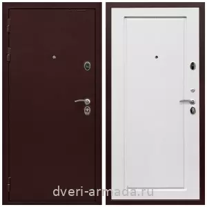 Антивандальные, Антивандальная металлическая  дверь входная Армада Престиж 2 Антик медь / МДФ 16 мм ФЛ-119 Ясень белый