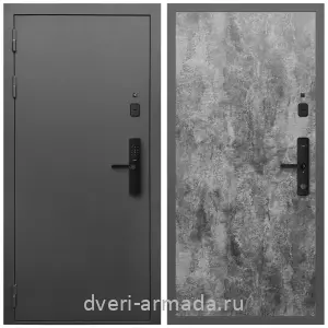 Входные двери 960х2050, Умная входная смарт-дверь Армада Гарант Kaadas S500 / МДФ 6 мм ПЭ Цемент темный