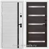 Дверь входная Армада Каскад WHITE МДФ 10 мм / МДФ 16 мм СБ-14 Эковенге стекло белое