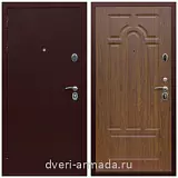 Правые входные двери, Дверь входная железная Армада Люкс Антик медь / ФЛ-58 Мореная береза с фрезеровкой в квартиру