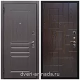 Входные двери МДФ с двух сторон, Дверь входная Армада Экстра ФЛ-243 Эковенге / ФЛ-57 Дуб шоколад