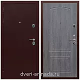 Входные двери 2050 мм, Дверь входная Армада Люкс Антик медь / ФЛ-138 Дуб Филадельфия графит с шумоизоляцией с МДФ панелями