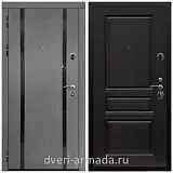 Дверь входная Армада Престиж Черная шагрень МДФ 16 мм Графит абсолют софт / ФЛ-243 Венге