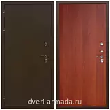 Двери в деревянный дом, Дверь входная железная утепленная  Армада Термо Молоток коричневый/ ПЭ Итальянский орех для дачи с замками