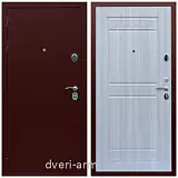 Современные входные двери, Дверь входная железная на дачу Армада Люкс Антик медь / ФЛ-242 Сандал белый парадная
