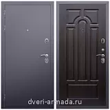 Заводские входные двери, Дверь входная Армада Люкс Антик серебро / ФЛ-58 Венге от завода в частный дом уличная
