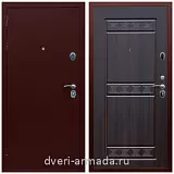 МДФ с фрезеровкой, Дверь входная элитная в квартиру стальная Армада Люкс Антик медь / ФЛ-242 Эковенге с панелями