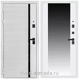 Дверь входная Армада Каскад WHITE МДФ 10 мм / МДФ 16 мм СБ-16 Белый матовый